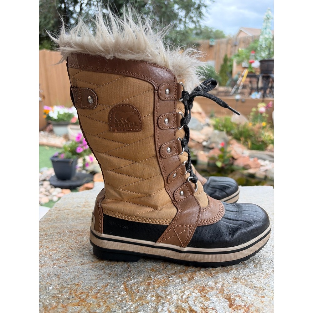 Sorel Tofino II Waterproof Winter Boots Faux Fur NY2419-373 Kids Size 3